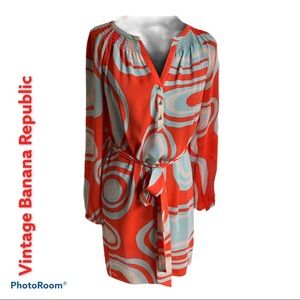 Banana Republic modern print dress